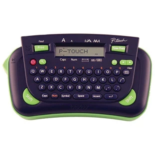 Rotuladora Eletronico Portatil Azul Com Verde Pt80 Brother - 1