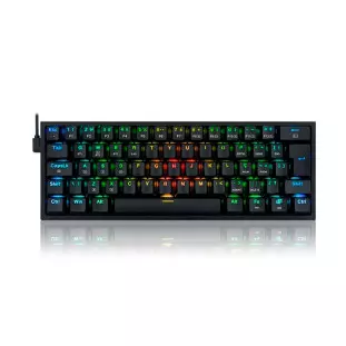 Teclado Gamer Mecanico Bluetooth Wireless Usb-c Fizz Pro Rgb Abnt2 Preto K616-Rgb-B Redragon - 1