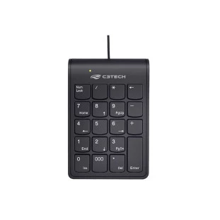 Teclado Numerico Usb Com Fio Preto Kn-12Bk C3Tech - 1