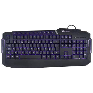 Teclado Usb Com Fio Gamer Hercules Com Led Rgb Preto Gt200 Abnt2 Vinik - 1