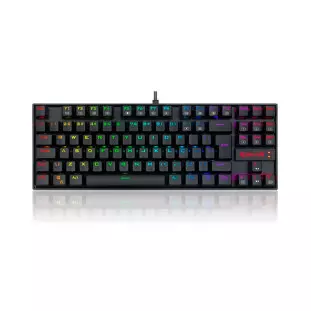 Teclado Usb Com Fio Gamer Magnetico Kumara Pro Switch Marrom Rgb Abnt2 Preto K552rgb-Pro Redragon - 1