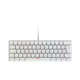 Teclado Usb Com Fio Gamer Mecanico 60% Anihi White Led Rainbow Switch Blue Anihiwhbl Vinik - 1
