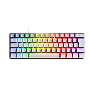 Teclado Usb Com Fio Gamer Mecanico 60% Zot Branco Led Rgb MOSTRUÁRIO Pcyes - 1