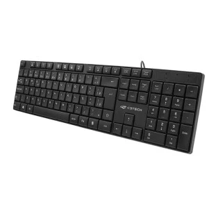 Teclado Usb Com Fio Preto Basic Multimidia Kb-M11Bk C3Tech - 1