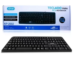 Teclado Usb Com Fio Preto Tc0089Kp Knup - 1