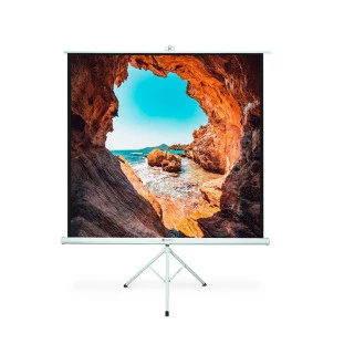 Tela De Projecao Com Tripe 180X180Cm Gt CE - 1