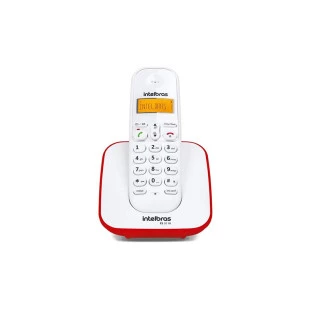 Telefone Sem Fio Ts3110 Id Branco E Vermelho Intelbras - 1