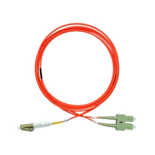 Cordao Optico Duplex Mm Lc/Upc-Sc/Upc Om1 2Mm 2.5M  Lszh Fibercore - 1
