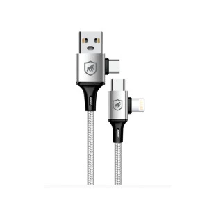 Cabo Usb X 4 Em 1 Tipo-c / Micro Usb Tipo-c /Usb 1M Branco Discovery Gshield - 1