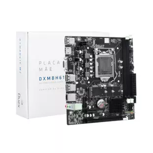 Placa Mae 1155 H61 M2 Ddr3 2/3 Ger Vga/Hdmi/Usb Dxmbh61g Duex - 1