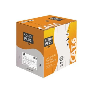 Cabo Rede U/Utp 4P Cat6 Cmx Sohoplus 24Awgx4P Azul (Caixa Com 305 Metros) 23400174 Furukawa - 1