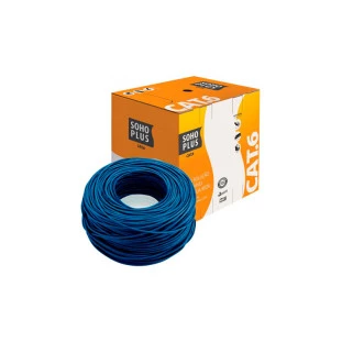 Cabo Rede U/Utp Cat6 24Awgx4P Azul (Caixa Com 305 Mtros) Oem - 1
