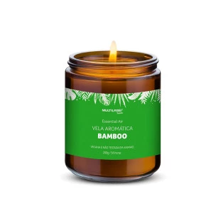 Vela Aromatica Bamboo 200G Hc521 Multilaser - 1