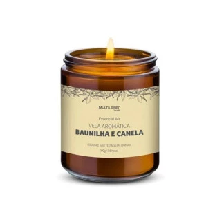 Vela Aromatica Baunilha E Canela 200G Hc525 Multilaser - 1