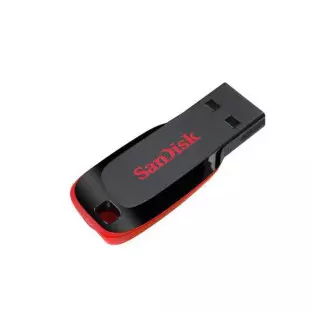 Pendrive 64Gb Usb 2.0 Cruzer Blade Preto/Vermelho Sdcz50-064G-B35 Sandisk - 1