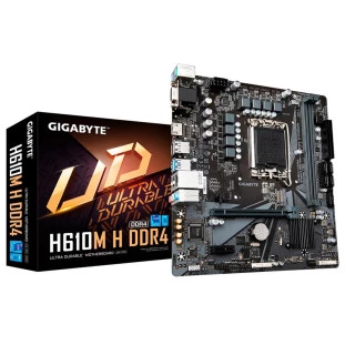 Placa Mae 1700 H610 Ddr4 12 Ger Hdmi/Vga H610M H Gigabyte - 1