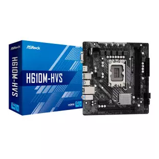 Placa Mae 1700 H610m-Hvs Ddr4 M2 12/13/14 Ger Hdmi/Vga H610m-Hvs Asrock - 1