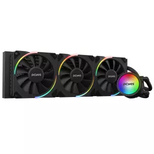 Water Cooler Sangue Frio 3 Black Vulcan 360Mm Com Led Argb Tdp 350W Argbsf3360Br Pcyes - 1