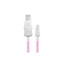 Cabo Usb X Usb Tipo-C Para Samsung Iphone 14 E 15 Iluminado Led 3A/15W 1M Rosa Ledc10Pk Elg - 1
