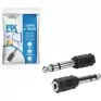 Adaptador P10 M Estereo X P2 F Estereo Pix - 1