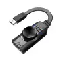 Adaptador Placa De Som 7.1 Usb Preto Plextone - 1