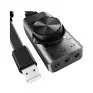 Adaptador Placa De Som 7.1 Usb Preto Plextone - 2