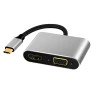 Adaptador Tipo-C 4 Em 1 Hdmi Usb 3.0 Usb C Vga Compativel Macbook Oem - 1
