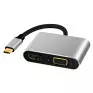 Adaptador Tipo-C 4 Em 1 Hdmi Usb 3.0 Usb C Vga Compativel Macbook Oem - 1