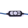 Headset Gamer Bit Biauricular Usb Com Microfone Preto/Azul Hs206 Oex - 3