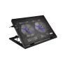 Base Para Notebook 9" A 17" Com 2 Cooler Shine Led Ergonomico Silencioso Letron - 1