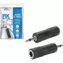 Cabo Adaptador P2 M Estereo X P10 F Estereo Pix - 1