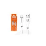 Cabo Carregador Usb X Type-C 1,0 Metro Branco HS-185 Hrebos - 2