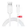 Cabo De Carregamento Usb-A M X Usb-C M 2,1A 1 Metro Branco Cab237 1hora - 1