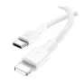 Cabo De Carregamento Usb-C M X Lightning M 3A 1 Metro Branco Cab273 1hora - 2