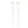 Cabo De Carregamento Usb-C M X Lightning M 3A 1 Metro Branco Pvc Cab258 1hora - 1