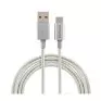 Cabo Usb M X Usb Tipo-C M 1.5m Nylon Branco Euac 15Nb Intelbras - 1