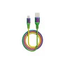 Cabo Usb X Micro Usb Rainbow Recarga E Sincronizao 1 Metro M510Rb Elg - 1