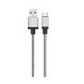 Cabo Usb X Usb Tipo-C Para Xiaomi Samsung Iphone 14 E 15 Em Inox Recarga E Sincro 1M Inxc10Sl Elg - 1