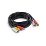 Cabo Video 3 Rca M X 3 Rca M 28Awg 2,0 Metros Cobre P3R-2 Pcyes - 2