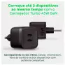Carregador Turbo Usb Tipo C 2 Portas 45W Preto Ec 20 Power Intelbras - 2