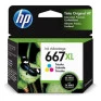 Cartucho De Tinta 667Xl Colorido 3Ym80Ab Hp - 1