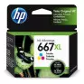 Cartucho De Tinta 667Xl Colorido 3Ym80Ab Hp - 1