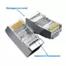 Conector Rj45 Blindado Cat6 Rj45C6M100 8P8C Exbom - 3