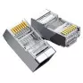 Conector Rj45 Macho 8X8 Cat6 Blindado Exbom - 1
