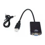 Conversor Hdmi M X Vga F 24Cm Com Audio Kp-5032 Knup - 1