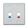 Espelho Plastico 4X4 2 Saida Branco Pier - 1