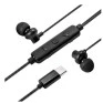 Fone De Ouvido Com Fio Intra Auricular Usb-C Preto Hpdhh-1127-Bk-Ip Hp - 3