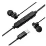 Fone De Ouvido Com Fio Intra Auricular Usb-C Preto Hpdhh-1127-Bk-Ip Hp - 3