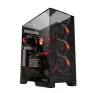 Gabinete Gamer Atx Forcefield Dome Black Vulcan Sem Fonte Lateral/Frontal Em Vidro Gffdbv Pcyes - 1