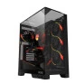 Gabinete Gamer Atx Forcefield Dome Black Vulcan Sem Fonte Lateral/Frontal Em Vidro Gffdbv Pcyes - 1